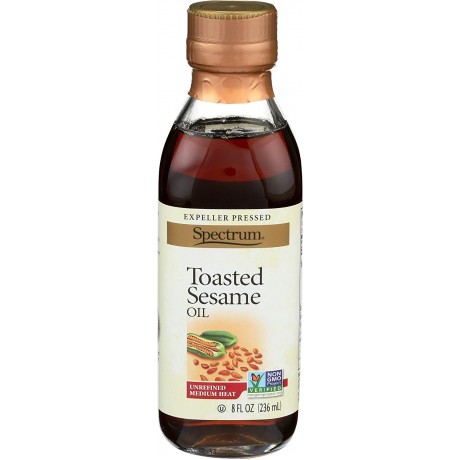 Spectrum Naturals Unrefined Toasted Sesame Oil (6x8 Oz)