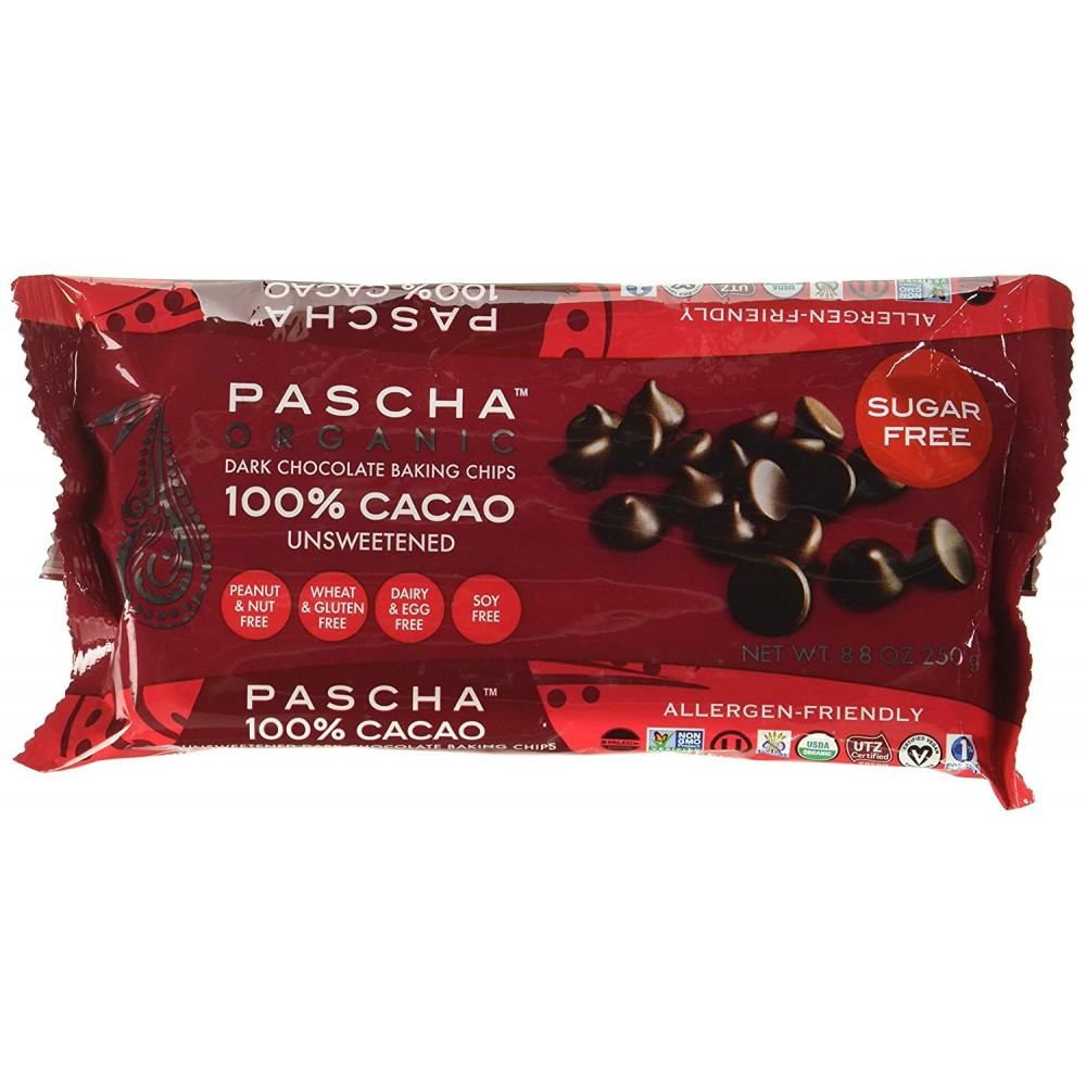 Pascha Choc Baking Chips, Dk Chocolate (6x8.8 OZ)