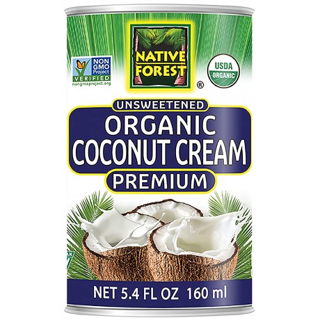 Native Forest Organic Premium Coconut Cream Unsweetened  (12x5.4 OZ) 