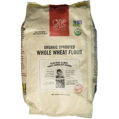 One Degree Organic Sprtd WholewheatFlour (4x80Oz)