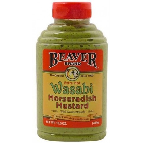 Beaver Foods Mustard Horseradish Wasabi (6x12.5Oz)