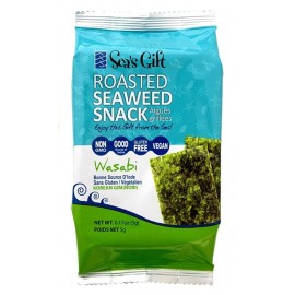 Sea's Gift Seaweed, Roasted Wasabi (24x.17 Oz)