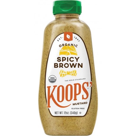 Koops Organic Spicy Brown Mustard (12x12 OZ)