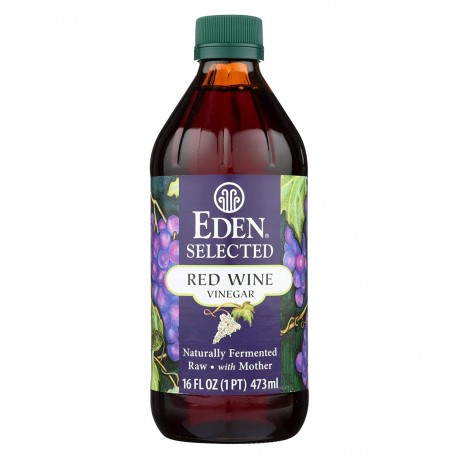 Eden Foods Red Wine Vinegar Raw (12x16 Oz)