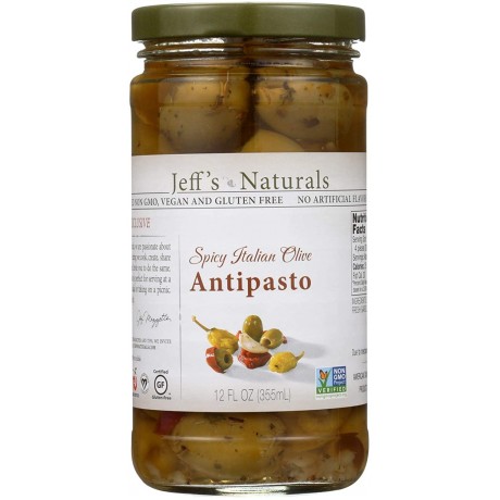 Jeff'S Naturals Spicy Italian Olive Antipasto (6x12 OZ)