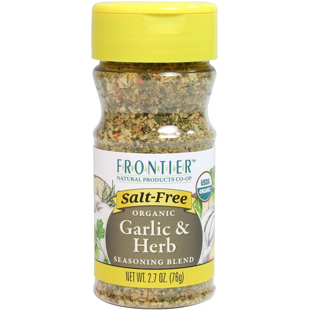 Frontier Natural Salt-Free Garlic & Herb Seasoning (6x2.7 Oz)