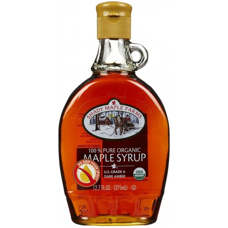 Shady Maple Farms Grade a Dark Maple Syrup Glass (12x12.7 Oz)