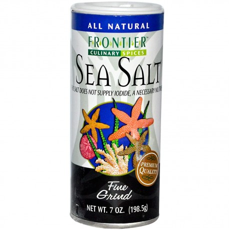 Frontier Herb Fine Sea Salt (1x7 Oz)