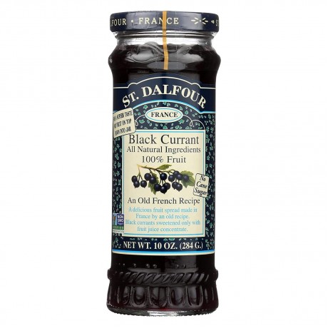 St. Dalfour Black Currant 100% Fruit Conserve (6x10 Oz)