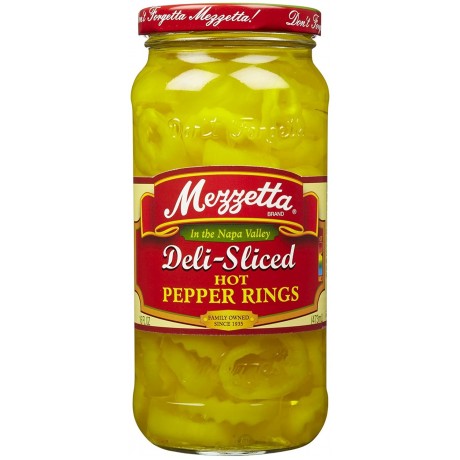 Mezzetta Hot Pepper RingSliced (6x16OZ )