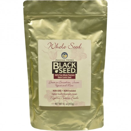 Amazing Herbs Black Seed Whole Seed (1x16 Oz)