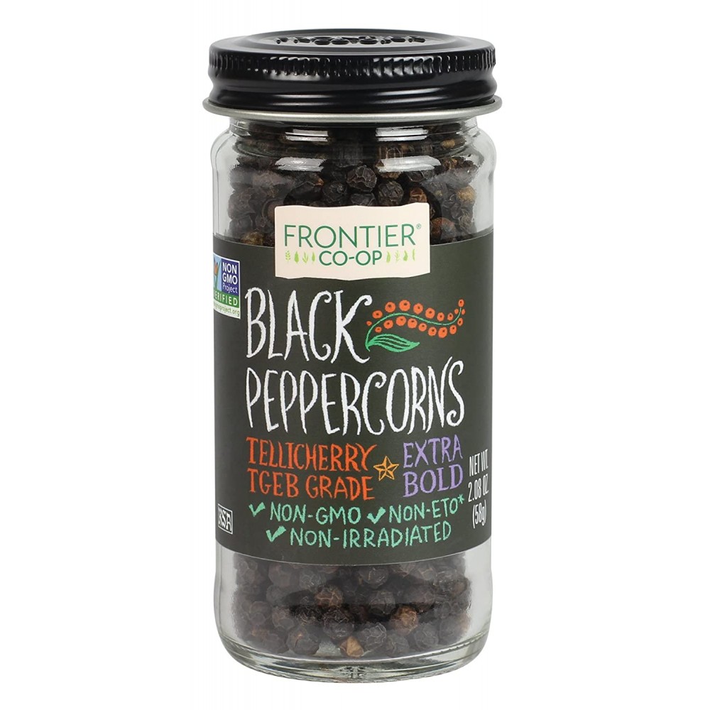 Frontier Herb Whole Black Peppercorns (1x2.08 Oz)