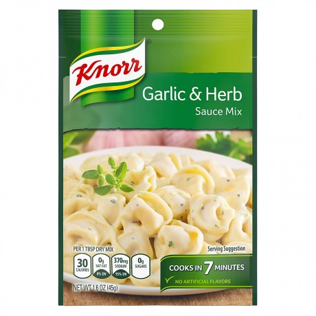 Knorr Pasta Sauces Garlic Herb Sauce Mix (12x1.6Oz)