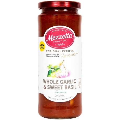 Mezzetta Marinara Whole Garlic & Sweet Basil Sauce (6x16.25 OZ)