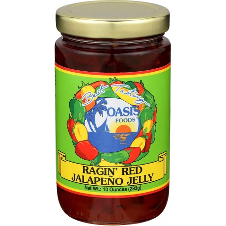 Oasis Jalapeno Ragin Red Jelly (6x10Oz)