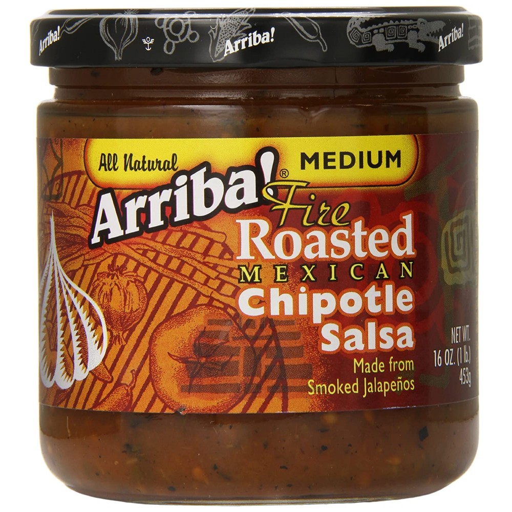 Arriba! Medium Fire Roasted Mexican Chipotle Salsa (6x16Oz)