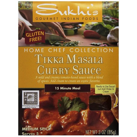 Sukhi's Gluten-Free Tikka Masala Sauce (6x3Oz)