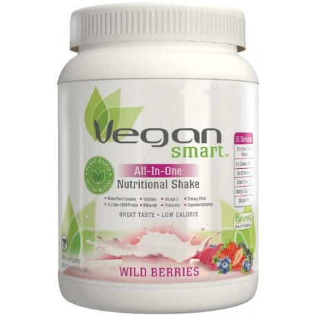 Naturade Nutritional Shake Vegan Smart All In One Wild Berries 22.8 oz