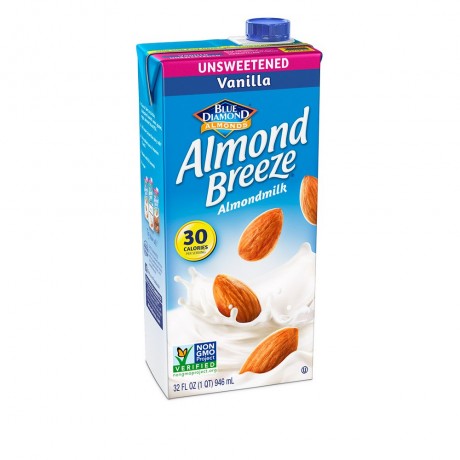 Blue Diamond Vanilla Almond Breeze Unsweetened (12x32 Oz)