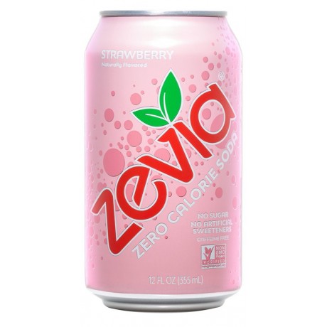 Zevia Nat Straw Soda (4x6Pack )