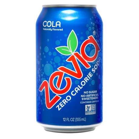 Zevia Natural Cola Diet Soda (4x6x12 Oz)