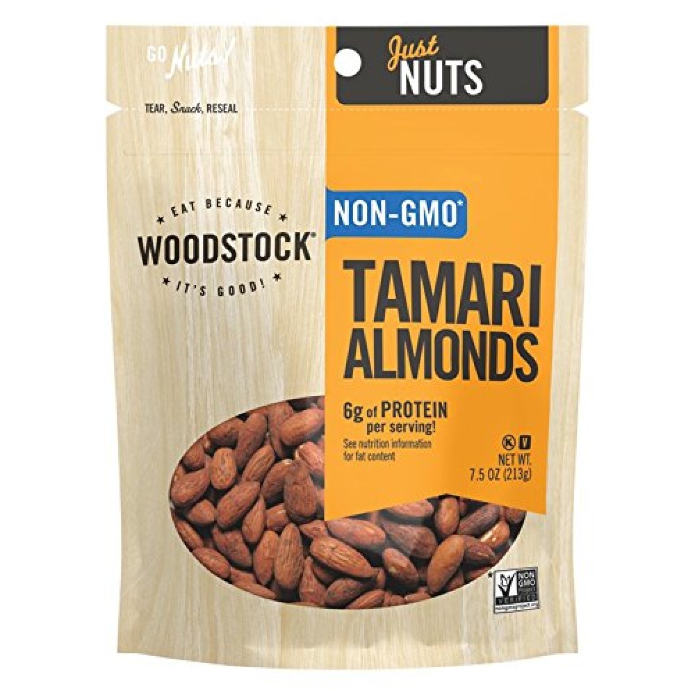 Woodstock Tamari Almonds (8x7.5OZ )