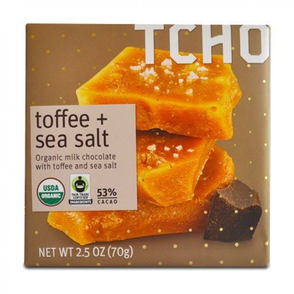 Tcho Chocolate Toffee Sea Salt (12x2.5 OZ)