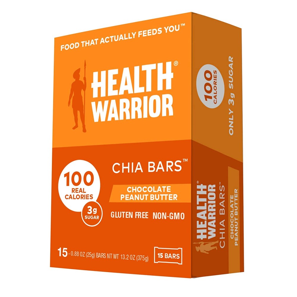 Health Warrior Chocolate PButter Chia Bar (15x0.88OZ )