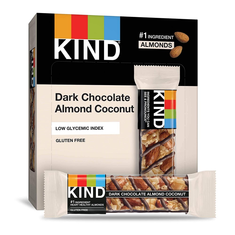 Kind Dark Chocolate Almond and Coconut Bars (12x1.4 OZ)