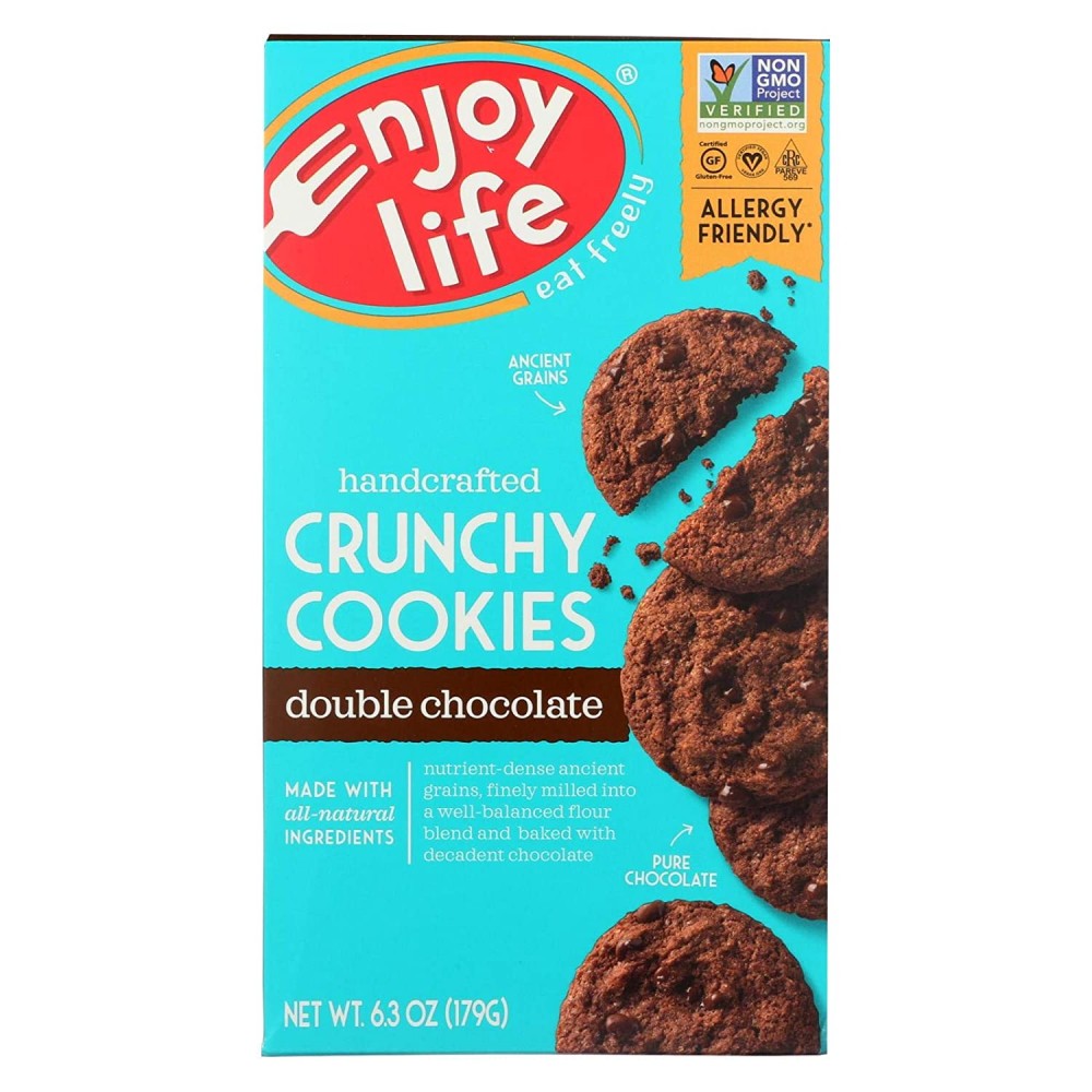 Enjoy Life Crunchy Double Chocolate Cookies (6x6.3 Oz)