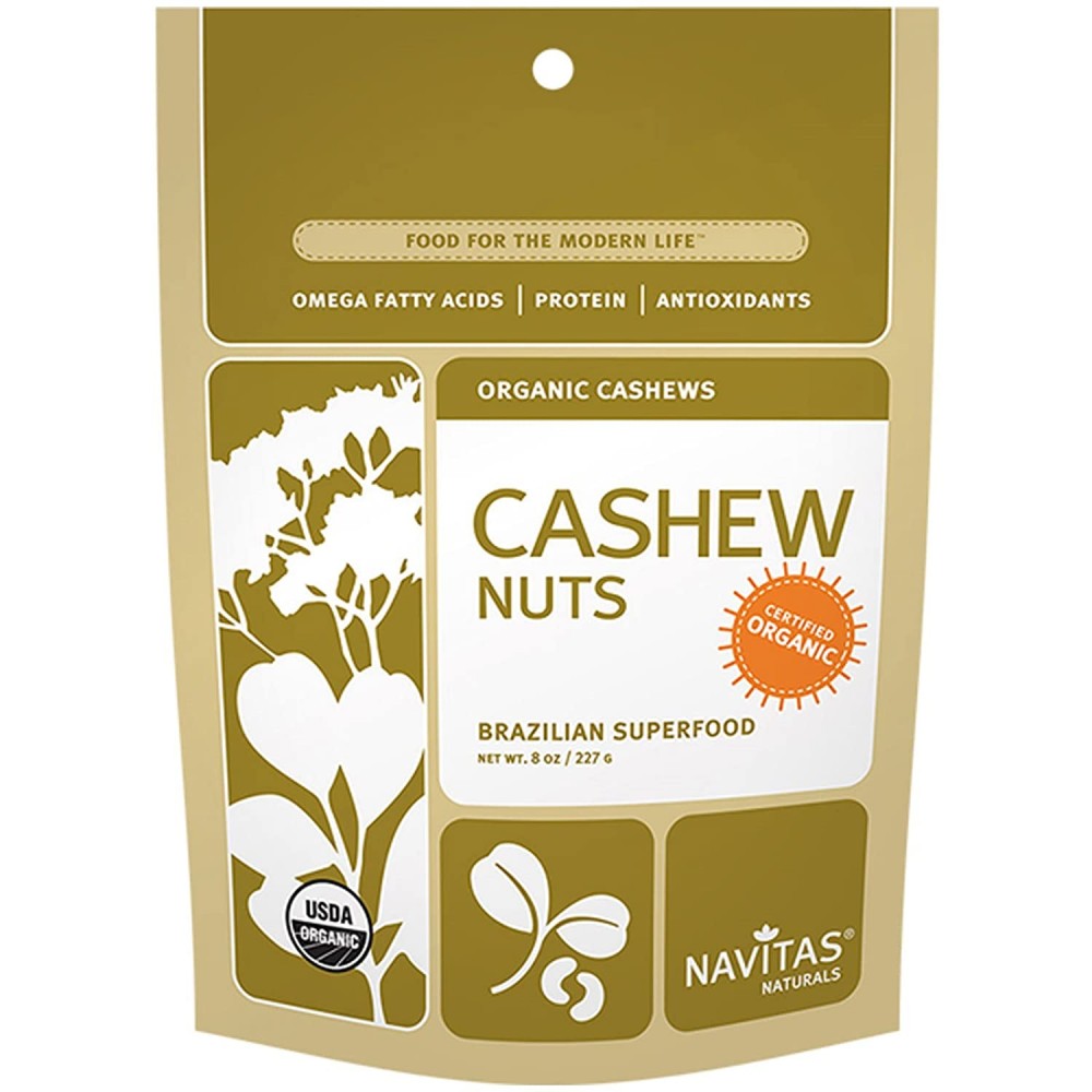 Navitas Naturals Organic Cashew Nuts (12x8 OZ)