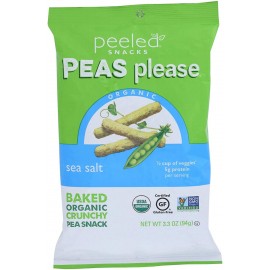 Peeled Peel Peas Sea Salt (12X3.3 OZ)