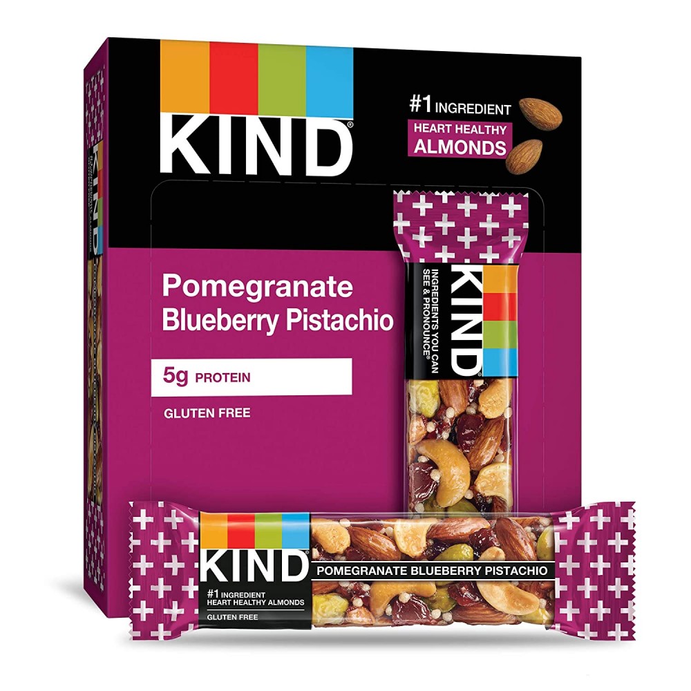 Kind Pomegranate Pistachio+Antioxidants Bar (12x1.4 Oz)