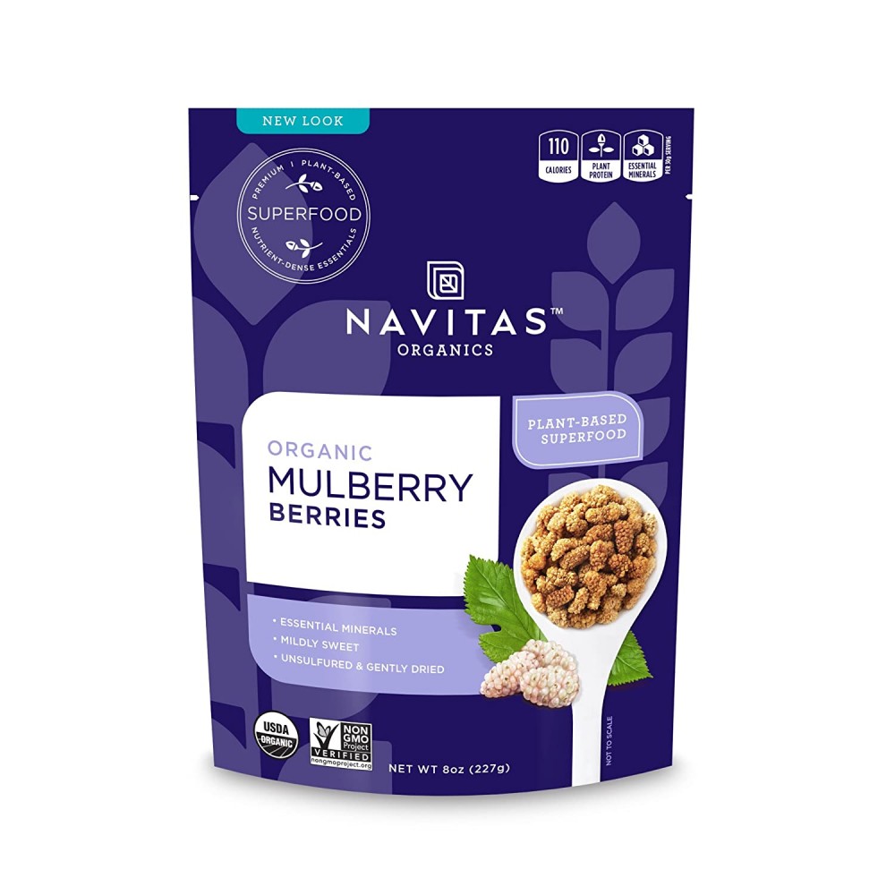 Navitas Naturals Organic White Mulberries (12x8 OZ)