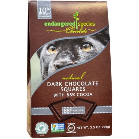 Endangered Species Bite Size Dark Chocolate Panther (6x10 CT)