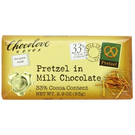 Chocolove Pretzel Milk Chocolate (12x2.9OZ )