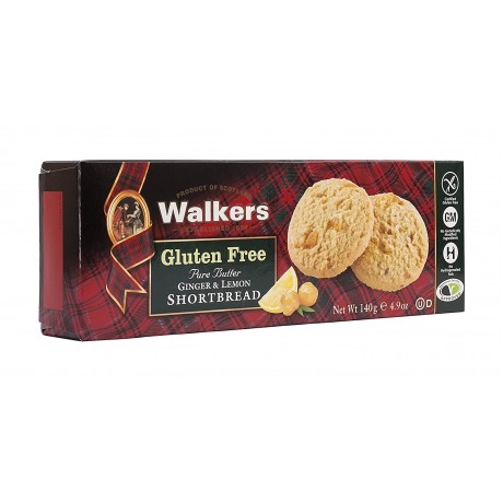 Walkers Ginger & Lemon Shortbread (6x4.9 OZ)