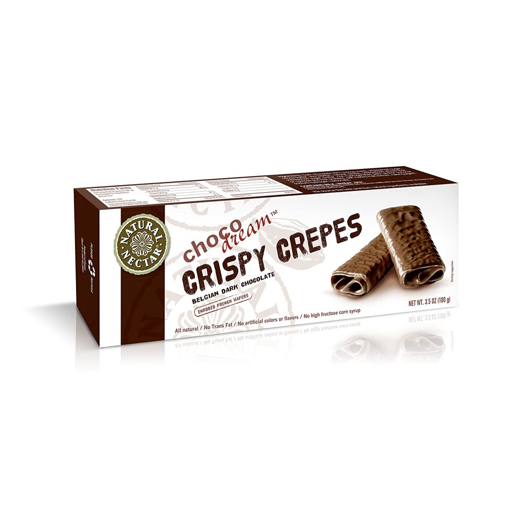 Natural Nectar Belgian Crispy Dark Chocolate Crepe (8x3.5 OZ)