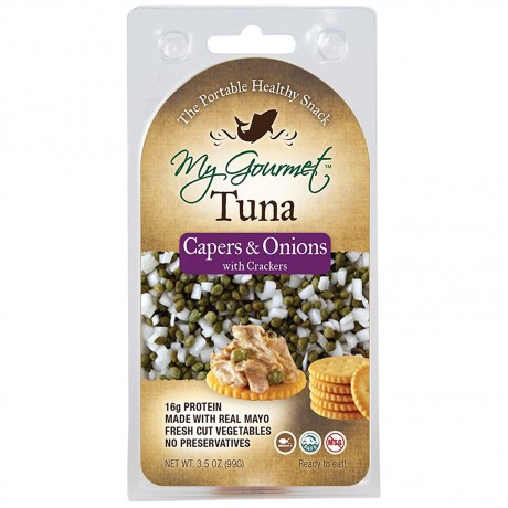 My Gourmet Tuna, Capers & Onion with Crackers (12x3.5 OZ)