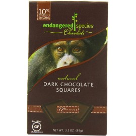 Endangered Species Bite Size Dark Chocolate 72 % Cocoa (6x10 CT)