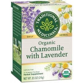 Traditional Medicinals Org Chamomile Classic Tea + Lavender (6x16 Bag)