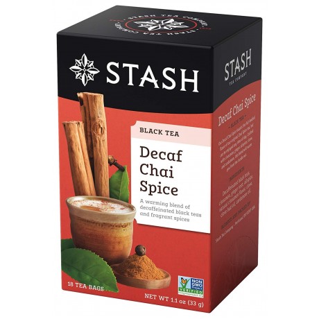 Stash Tea Chai Spice Blend Decaf Tea (6x18 CT)