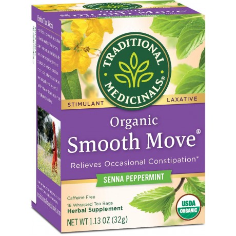 Traditional Medicinals Peppermint Smooth Move (1x16 Bag)