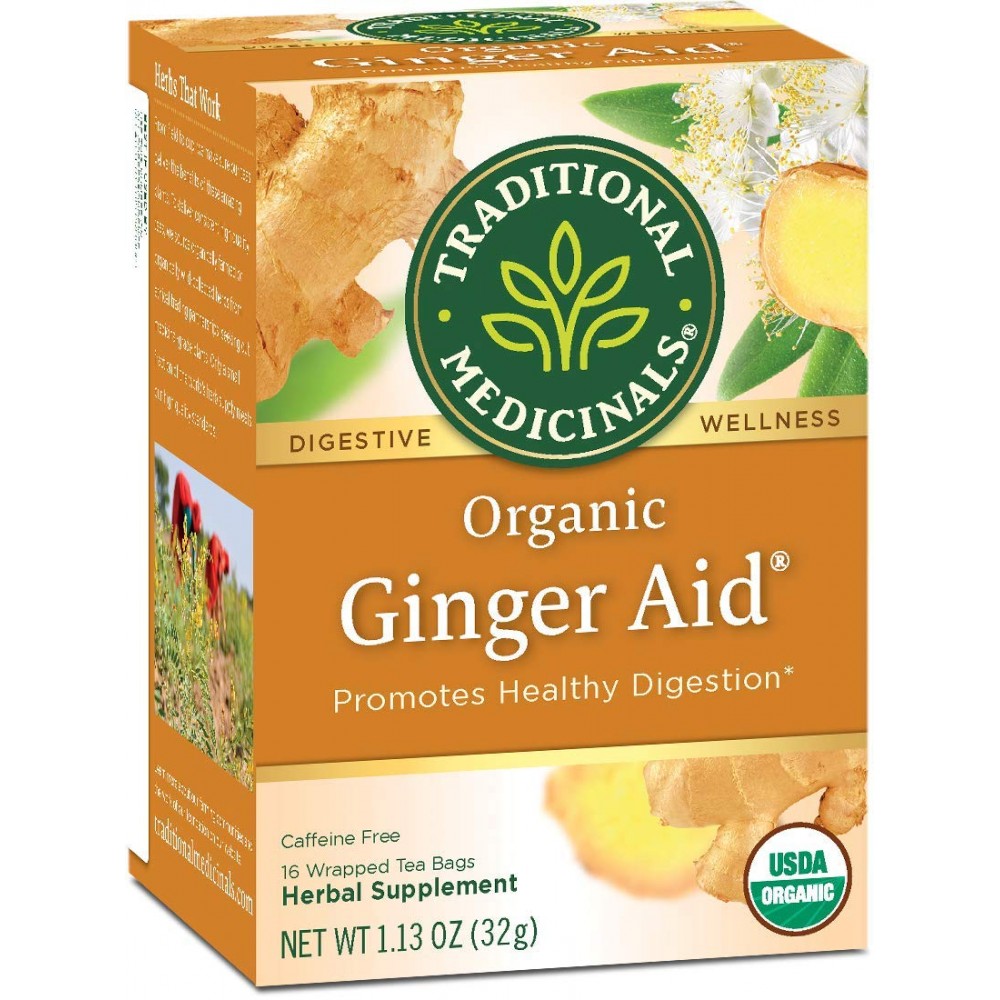 Traditional Medicinals Ginger Aid Herb Tea (6x16 Bag)