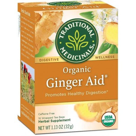 Traditional Medicinals Ginger Aid Herb Tea (6x16 Bag)