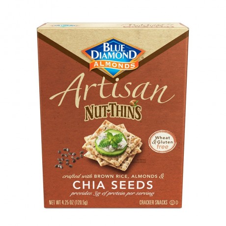 Blue Diamond Artisan Nut Thins Chia Seeds (12x4.25 OZ)