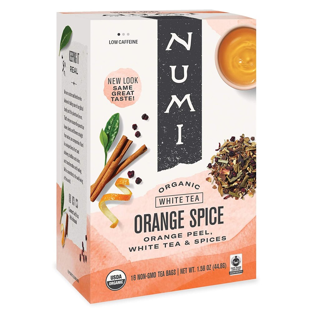 Numi Tea Orange Spice White Tea (6x16 Bag)