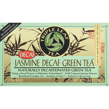 Triple Leaf Tea Jasmine Decaf Green Tea (6x20 Bag)