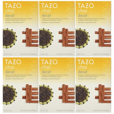 Tazo Tea Chai Decaf Black Tea (6x20 Bag)