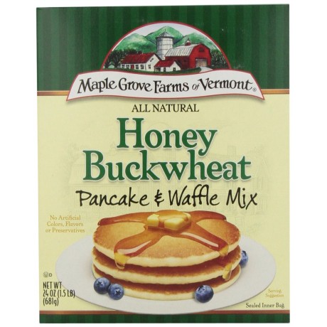 Maple Grove Farms Buckwheat & Honey Pancake Mix (6x24Oz)